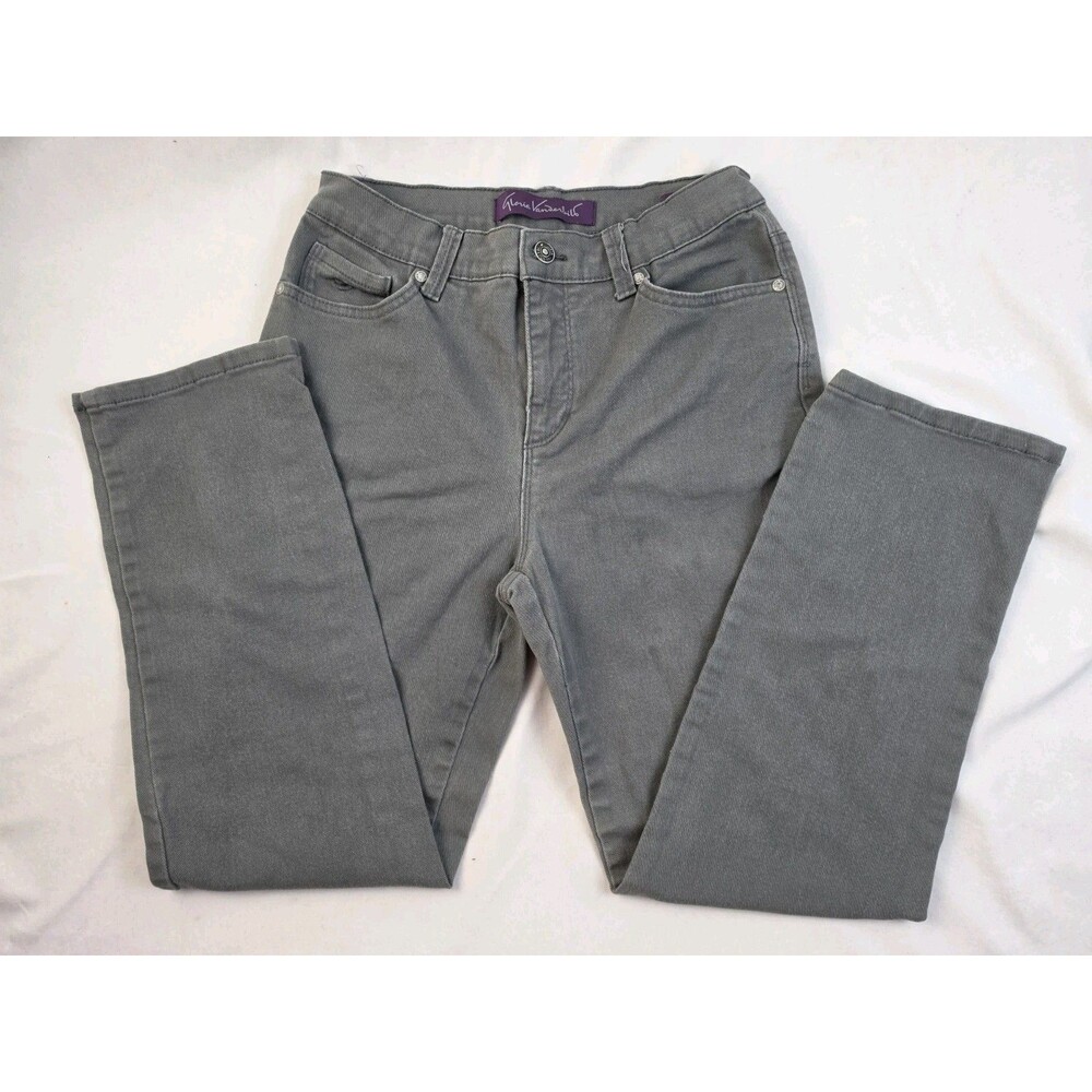 Gloria Vanderbilt Amanda Classic Tapered Jeans (Gray)